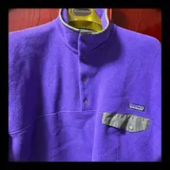 ［patagonia］シンチラ・スナップTフリースプルオーバー　パープル L極美