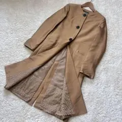 【美品】フォクシーブティック　ノーカラーコート　シルクウール　最高級ラインのサムネイル
