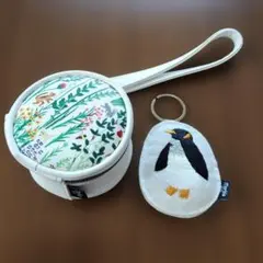 マーブルシュッド　ミニポーチ、ペンギンキーホルダーセットのサムネイル