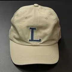 LACOSTE ラコステ コットンツイル Lロゴ キャップ ベージュ 日本製