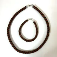 ビーズネックレス♪(ブレスレット２本セット)匿名配送♪