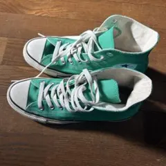 CONVERSE 緑色ハイカットスニーカー25.5cm