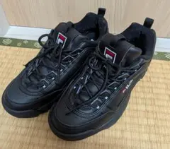 フィラ FILA DISRUPTOR Ⅱ 厚底スニーカー 25.5cm ブラックのサムネイル