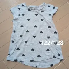 H&M ハート柄 半袖Tシャツ 122/128のサムネイル
