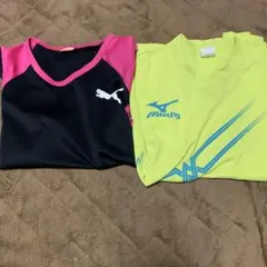 PumaとMizunoのテニスウェアセット