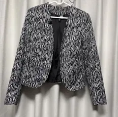 H&M ジャケット モード 総柄ジャケット モノクロ レディース Sサイズのサムネイル