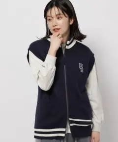 niko and…　ZIPハイネックニットベスト
