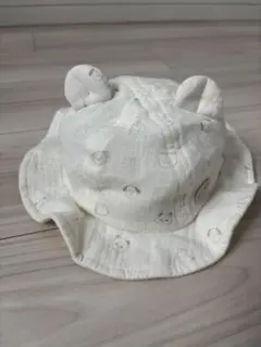 アカチャンホンポ　動物柄耳付きコットン帽子　44cm
