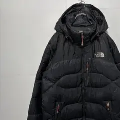 ノースフェイス 800フィル サミット ダウンジャケット 刺繍ロゴ 古着