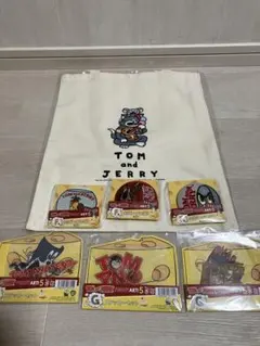 トムとジェリー ハッピーくじ C賞 コラボレーショントートバッグ　おまけ6点付き
