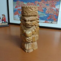 木製の彫刻 人物像 インテリア装飾