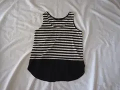 AZUL フレンチスリーブボーダータンクトップ