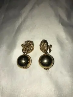 イヤリング　ヴィンテージ　ゴールドカラー