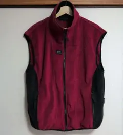 HELLY HANSEN フリースベスト ボルドー×ブラックのサムネイル