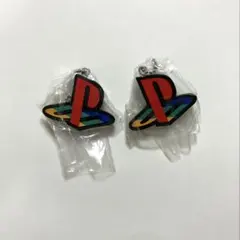 プレステ ミニチュアチャーム ロゴ 2点
