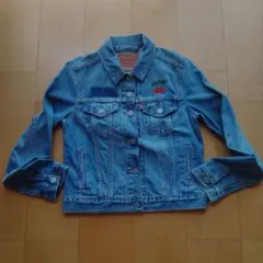 リーバイス　Levi's 　デニムジャケット Gジャン　チェリー刺繍　Ssizeのサムネイル
