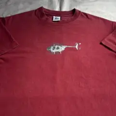 “Helicopter”old stussy 90s 白タグ プリント Tシャツ