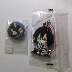 伊黒小芭内　缶バッジ ＆ ラバーマスコット 2点セット