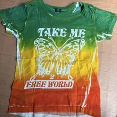 カラフル蝶プリントTシャツ 100cm~のサムネイル