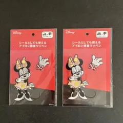【大きめシールワッペン】アイロン接着・シール帳・デコレーション・ミニー