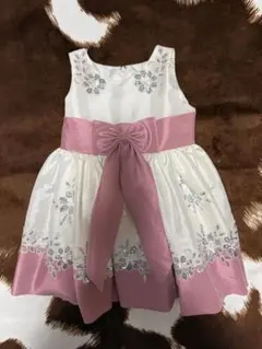 フォーマルドレス 100cm ホワイト・ピンク