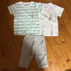 新品　タグ付　無印良品　Tシャツ2枚とハーフパンツセット 100cm
