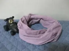 スラブダブルガーゼスヌード《オールドローズ・一重》