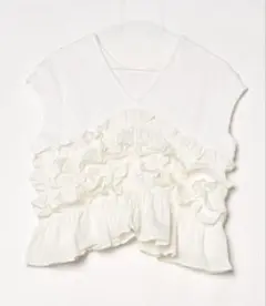 EMMEL REFINES/EM フライス フリル2WAY Tシャツのサムネイル