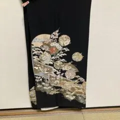 ☆黒留袖 正絹 比翼仕立て 袷 広衿 五つ紋☆ - メルカリ