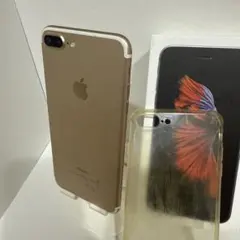 iPhone7plus 128GB ゴールド 本体 箱とケース付き