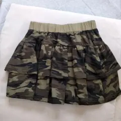 キッズ SHEIN カモフラージュ柄スカート 12Y 150