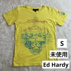 未使用◇Ed Hardy◇エドハーディー◇虎柄 Tシャツ◇イエロー◇Sのサムネイル