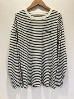 美品★モンベル 1104818 WIC. ボーダーロングスリーブTシャツ M