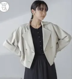 NANO universe（ナノ・ユニバース）クロップドトレンチコート