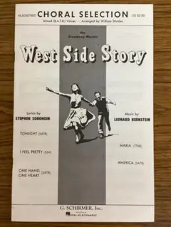West Side Storyメドレー　合唱楽譜