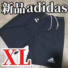 残りわずか【新品】adidas メンズ ハーフパンツ XL 黒 正規品のサムネイル