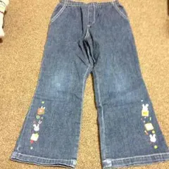 上下セット mikihouse ミキハウス デニム＆ブラウス