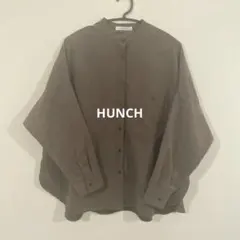 hunch スウェードライク バンドカラーオーバーサイズシャツのサムネイル