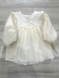 Birthday ベビードレス　アイボリー　95