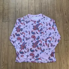 Have a good time ロングスリーブ　ペイズリー柄パープル　XL