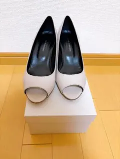 FABIO RUSCONI オープントゥ ウェッジソール パンプス　38サイズのサムネイル