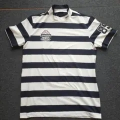 PEARLY GATES ストライプモックネックシャツ