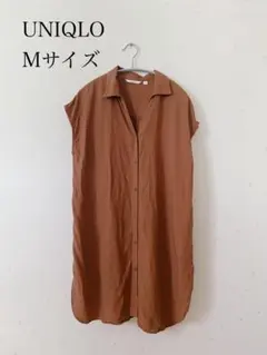UNIQLO ロング丈一部袖シャツワンピース