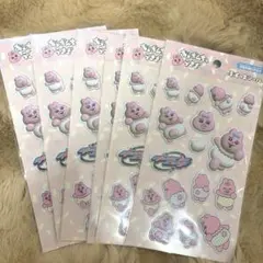 おぱんちゅうさぎ ぷくっとシール６枚セット ぷっくりシール