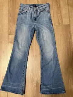 GAP 70s Flare キッズデニムパンツ ライトブルー 8のサムネイル