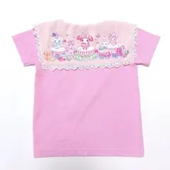 メゾピアノ 平成レトロ レア ミミポポちゃん 半袖 Tシャツ ピンク 110