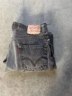 リーバイス550ブラックW36L32 ダメージデニム