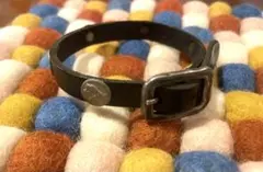 イルビゾンテ　スタッズ付レザーブレス　ブラックシルバー　牛革　男女兼用