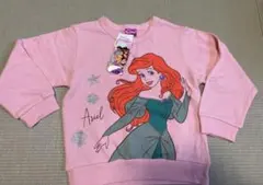 110 プリンセス　トレーナー　ピンク　アリエル　長袖　トップス