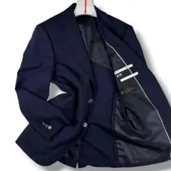 美品 スチュアートケント 銀ボタン 紺ブレ ウール A3のサムネイル